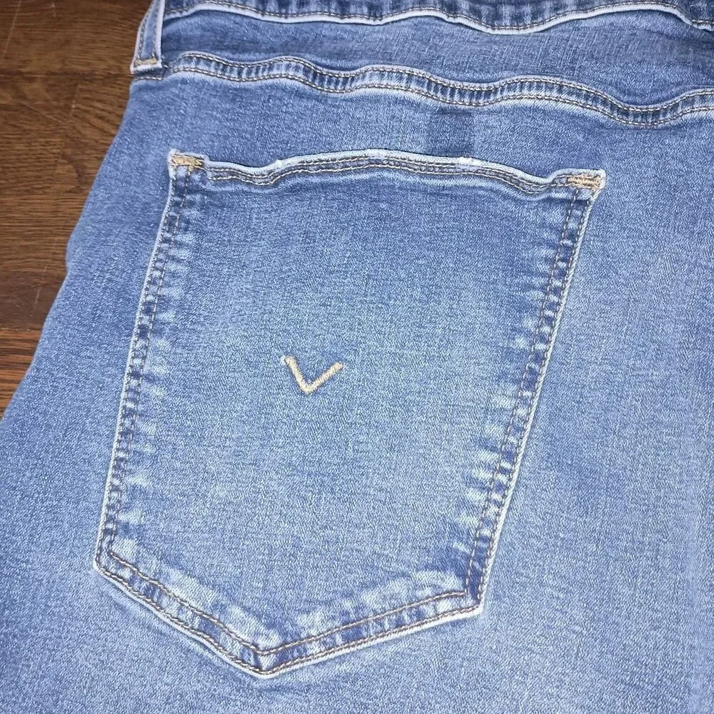 Hudson Zane Jean Shorts Mens 38x10 Stretch Cotton Blend Denim Cutoff Distressed